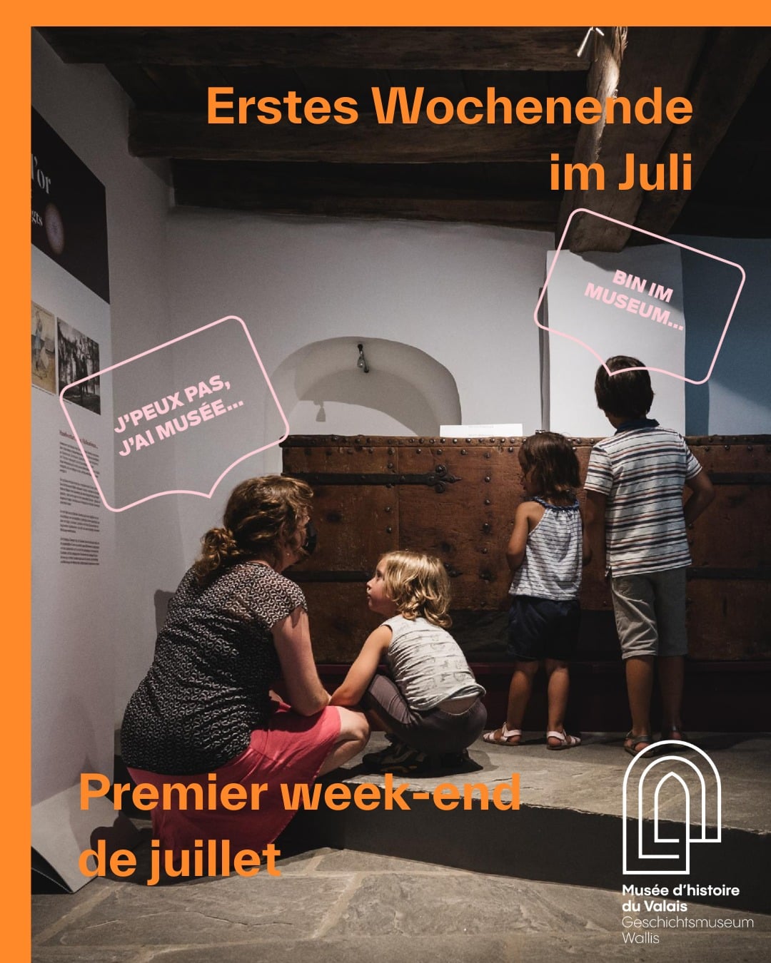 Tous les premiers week-ends du mois : entrée libre au Musées cantonaux du Valais et activités gratuites dans un des musées. Le week-end prochain c'est au Musée d'histoire du Valais que ça se passe. Au programme : 🟠Samedi matin, le workshop de 11h00 à 13h00 👉 "j'esquisse", un atelier dessin avec Alexia Turlin, dès 16 ans 🟠Dimanche matin, la visite guidée à 11h00 👉 Avec notre guide, parcourez le "labyrinthe" de l’histoire culturelle du Valais. 🟠Dimanche de 13h00 à 17h00 👉 L'atelier pour toute la famille, dès 4 ans 🏰Et en bonus tous les premiers dimanches du mois : la visite guidée gratuite de la Basilique de Valère à 14h00 et 15h30. Pour découvrir l'agenda en détails, rendez-vous sur : https://musee-histoire-valais.ch/agenda/ #museesvalais #museedhistoireduvalais